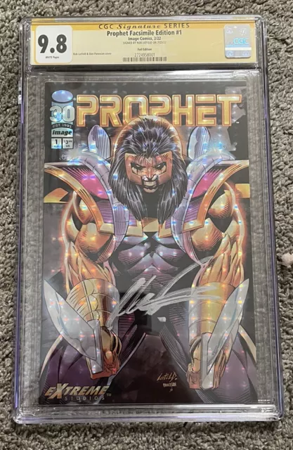 🔥9.8 CGC SS PROPHET #1 Rob Liefeld signed! Prophet Facsimile #1 Foil Edition