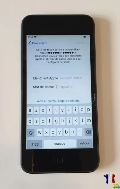 Bloqué Compte iCloud, Ecran Cassé - Apple iPod Touch 6 32 Go Gris Sidéral A1574
