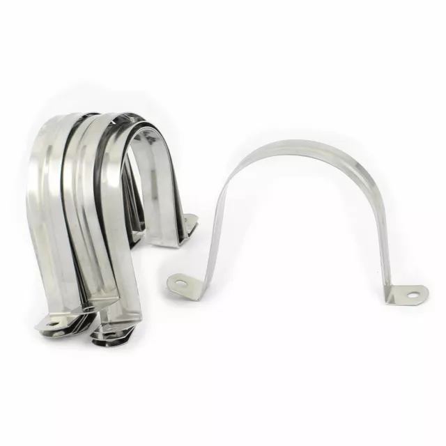 10 Pcs M80 Stainless Steel U Shaped Saddle Clamp Tube Pipe Clip