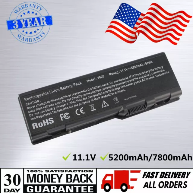 Battery for Dell Inspiron 6000 9200 9300 XPS M170 M1710 Precision M6300 6/9Cell