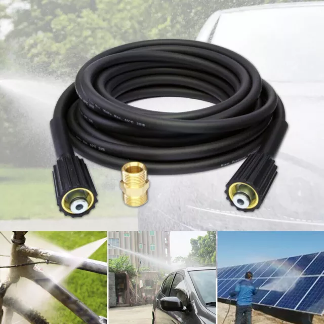 10m K Extension Hose High Pressure Washer hose Heavy Duty UK M22 Jet Power Wash