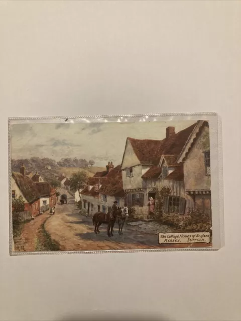 The Cottage Homes of England Kersey Suffolk Oilette Tuck Art Postcard 1908