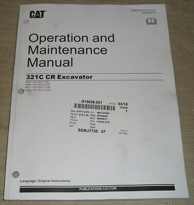 DAX Gatto CATERPILLAR 321C Escavatore Operazione & Cura Manuale Dax Kbb Mcf Kcr 