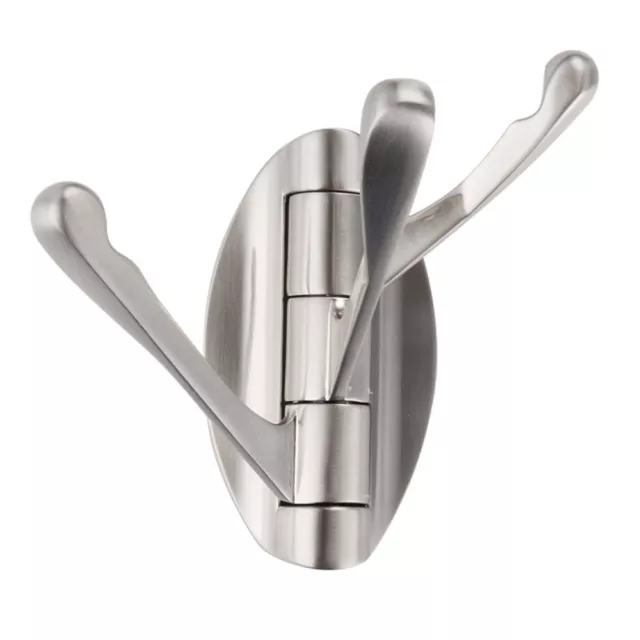 Bathroom Kitchen Swivel Folding Swing Arm Triple Coat Hook Towel/Clothes Hanger
