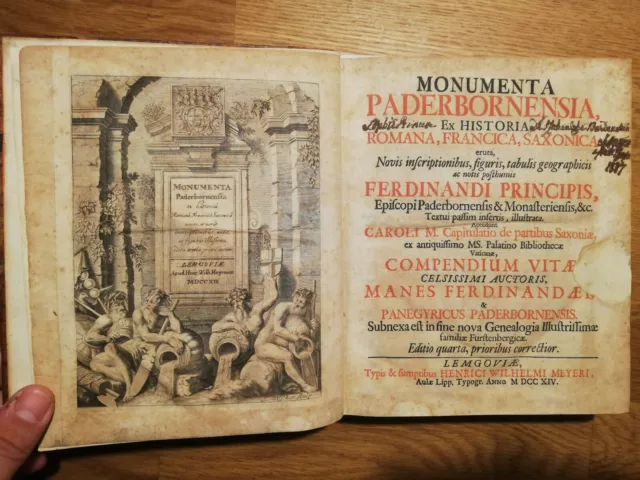 Fürstenberg: Monumenta Paderbornensia. Mit 20 Stadtansichten. Lemgo,1714. Merian