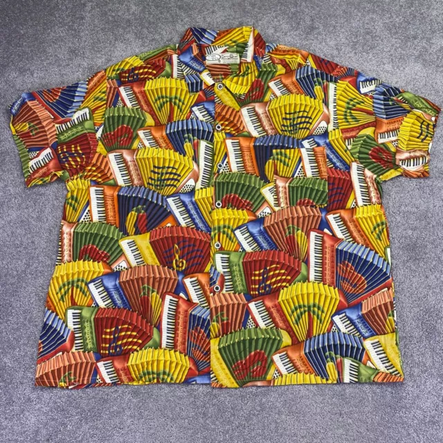 Bayou Wear Shirt Men's 3XL New Orleans Jazz Festival Hawaiian Camp Art4Now