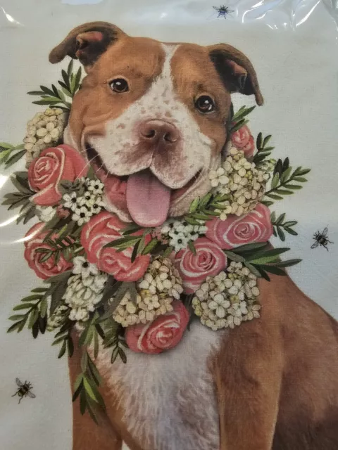 Pitbull Terrier Gift Dish Towel Pet Home 30x30 Flour Sack Towel Detailed Art New