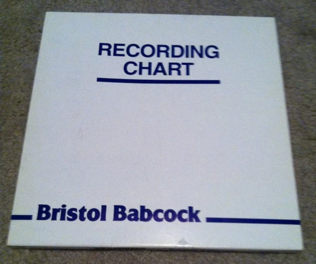 NEW BRISTOL BABCOCK Recording Chart Paper Model 2359, 100 Count Tyco