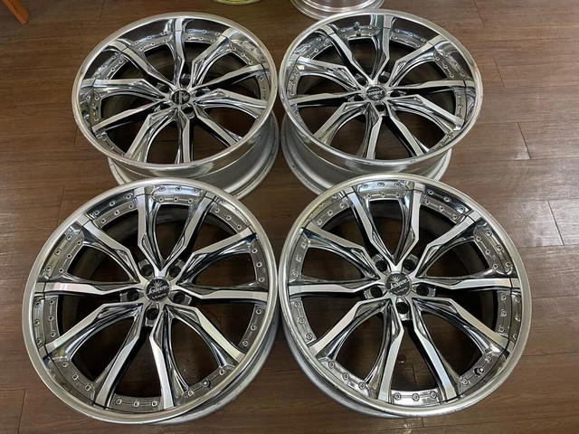 JDM WEDS KRANZE LXZ 19x8JJ OFF+49 PCD114.3 5H Scratched and