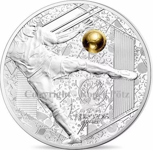 3 x 10 Euro Silber Gedenkmünzen 2016 UEFA Fußball EM OVP komplett Frankreich