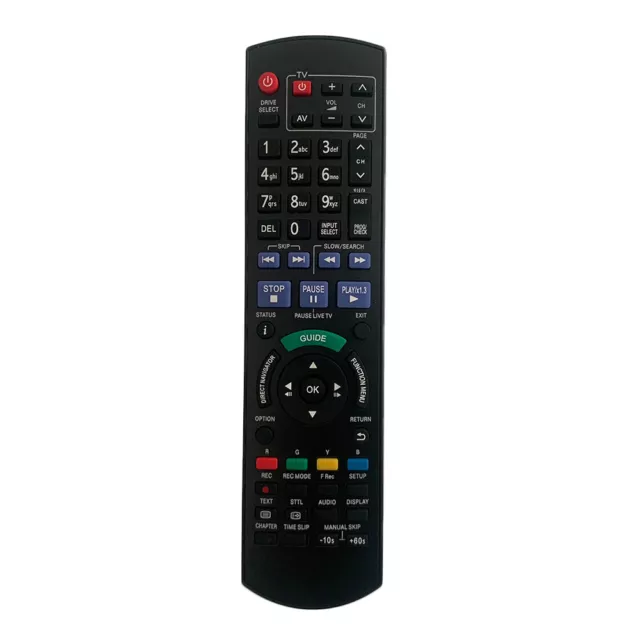 Replace Remote For Panasonic N2QAYB000977 DMR-BWT740 DMRBWT945 DVD Player