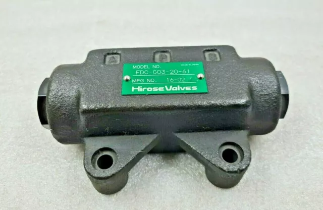 Hirose Valves Fdc-G03-20-61 Distribution Valve