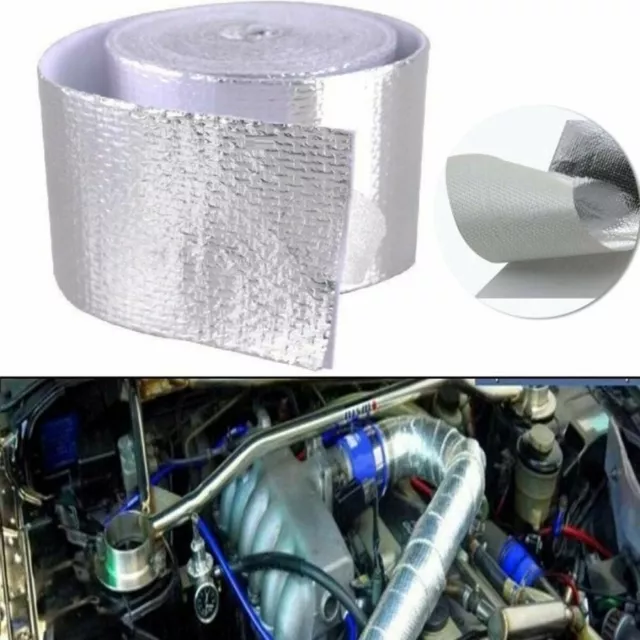 Aluminium Exhaust Heat Shield Wrap Tape Resistant Back Adhensive for Car Pipe