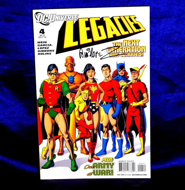 Legacies #4 Next Generation Teen Titans Signed Artist Jose Luis Garcia-Lopez