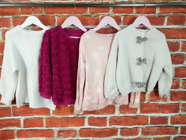 Girls Bundle Age 4-5 Years Zara H&M Matalan Knitted Jumper Sweater Kids 110Cm