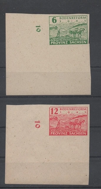 .SBZ-Provinz Sachsen 85 - 86   ER ul  (Bodenreform) postfrisch