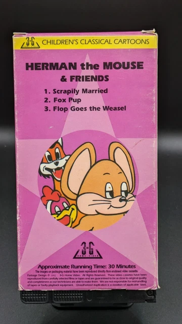 HERMAN THE MOUSE & Friends Vintage - Scrapily Married- 1992 - VHS ...