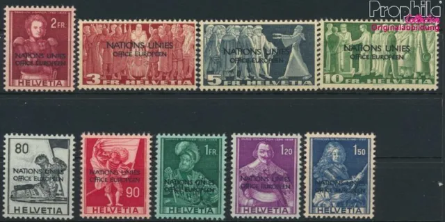 Briefmarken Schweiz 1950 Mi ONU12-ONU20 (kompl.Ausg.) postfrisch(9046105
