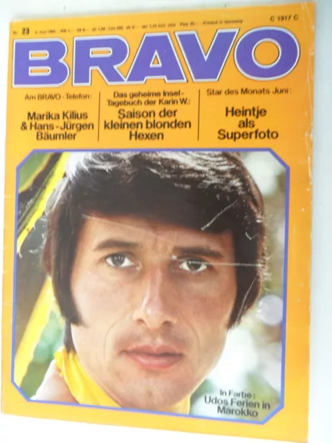 1 x Bravo - Heft Nr. 23  - komplett - Jahrgang 1969 - Z.sehr gut