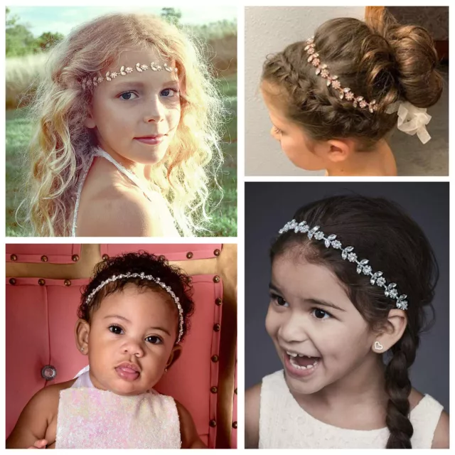 Flower Girls Headpiece Holy Communion Princess Wedding Birthday Party Headband