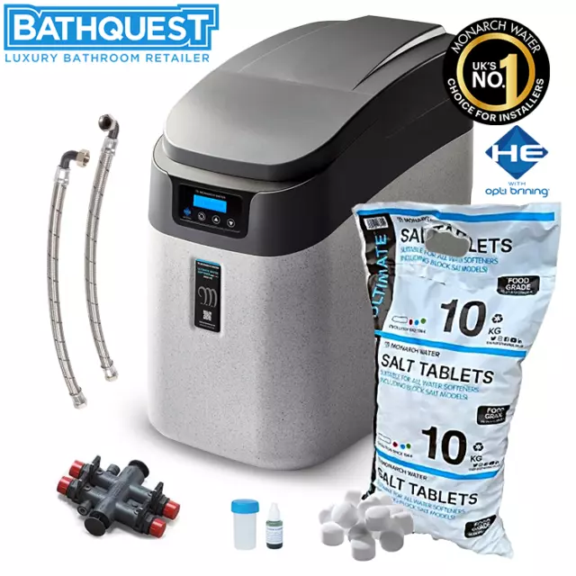 MONARCH MIDI HE WATER SOFTENER NEW MODEL  MAXFLOW KIT  HALF PRICE 10kg SALT BAG