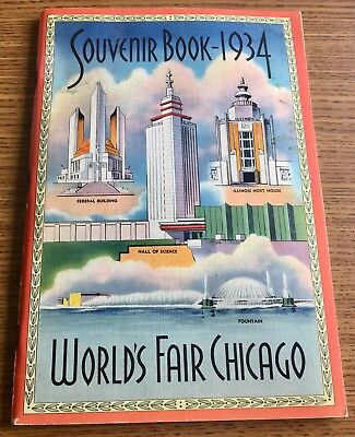 1934 World's Fair Chicago Souvenir Book