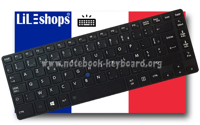 Clavier AZERTY Français D'origine Pour Toshiba Portege R600-10M, R600-117, R600-11B - Neuf Dans Son Emballage