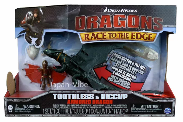 Dragons: Race to the Edge - Toothless & Hiccup Armored Dragon