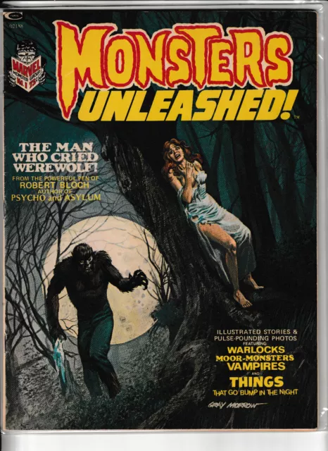 Marvel Comics Monsters Unleashed #1 (1973) 1st Appearance Of Solomon Kane