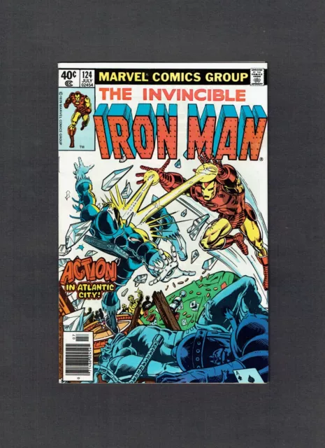 Invincible Iron Man #124 Vs. Blizzard Marvel Comics Bronze Age 1979 VF+