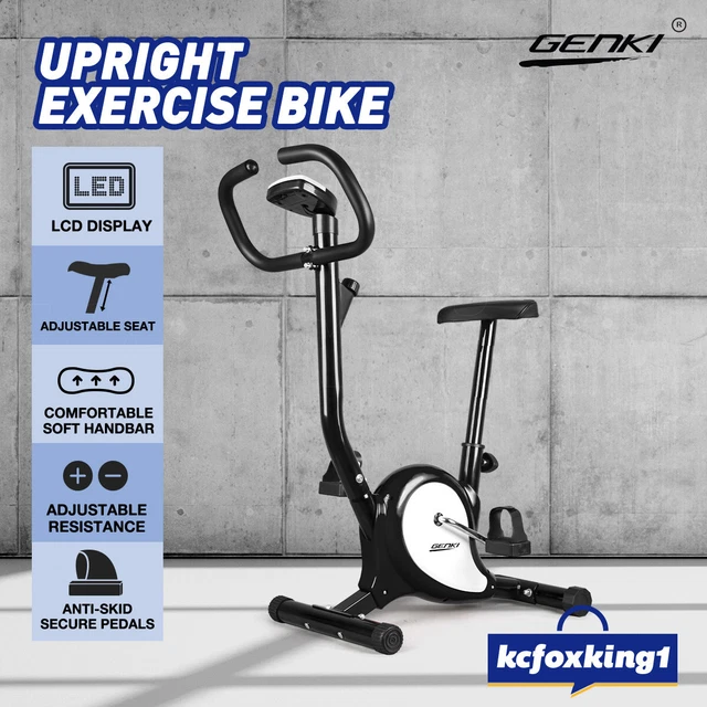 Genki upright exercise bike deals