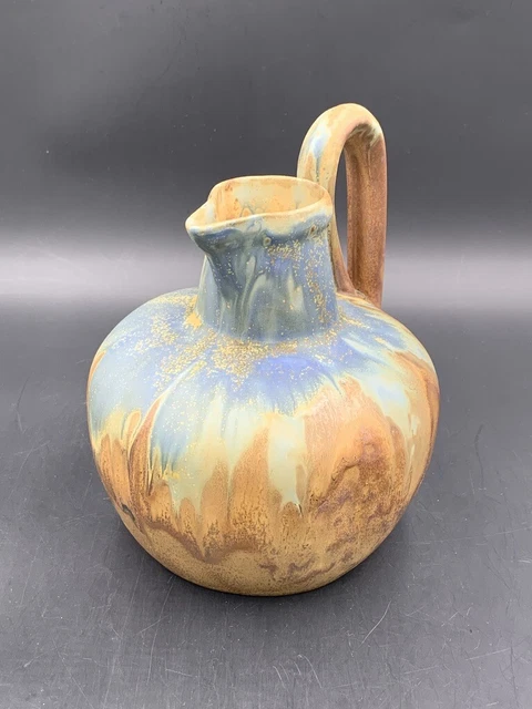 G. Méténier - Pichet broc grès flammé période Art Déco Antique ceramic pitcher