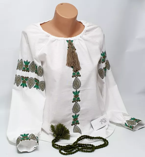 Women's Linen blouse Individual Tailoring Shirt Vyshyvanka Embroidery Traditiona