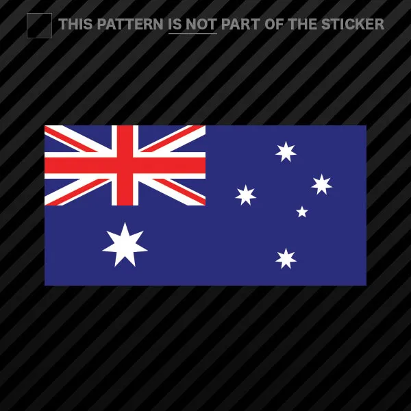 Australian Flag Sticker Self Adhesive Vinyl Aussie Australia