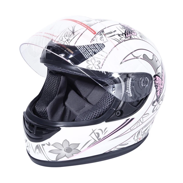 DOT Approved Full Face Motorcycle Helmet With Flip-Up Sun Visor - Adult Sizes S, M, L, XL (Black)