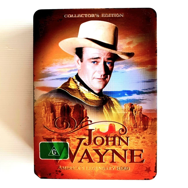 British Box Set Actor JOHN WAYNE | America's Legendary Hero DVD Collectors Tin Gift Set Reg ...
