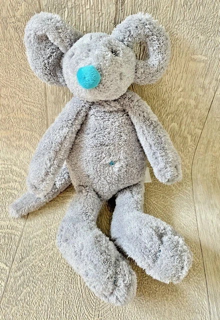 Happy Horse Grey Mouse Comforter Soft Toy Plush 10" Ear Handle Netherlands 2007
