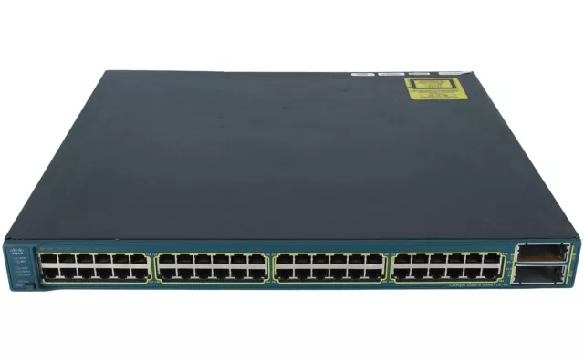 CISCO - WS-C3560E-48PD-S - Catalyst 3560E 48 10/100/1000 PoE+2*10GE(X2),750W,IPB