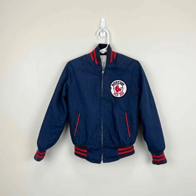 Vintage MLB Boston Red Sox Full Zip Navy Blue Baseball Jacket Toddler