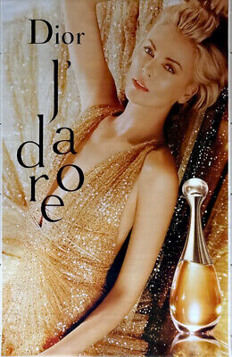 Charlize Theron Mannequin Publicité Papier Parfum Dior "J'adore" de 2016 