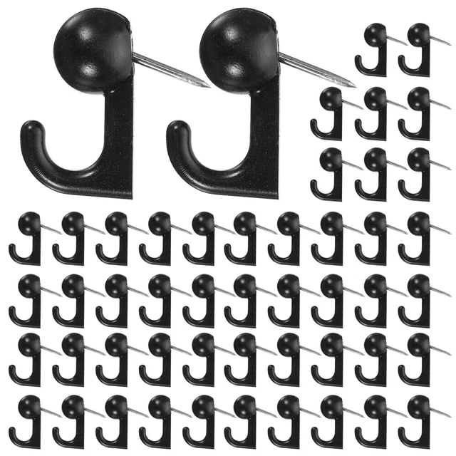 50 PCS PLASTIC Push Pin Hanger Pins Photo Notices Board Hooks EUR 7,59