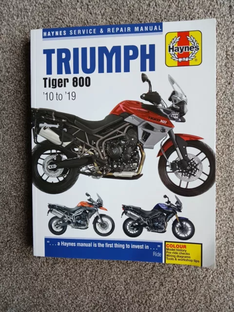 Triumph Tiger 800 (10 - 19) Haynes Repair Manual (Paperback)