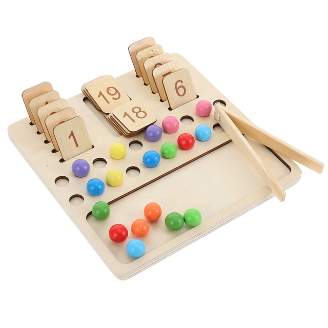 Juguete de aprendizaje tablas de números de madera juguete de madera número maderas niño