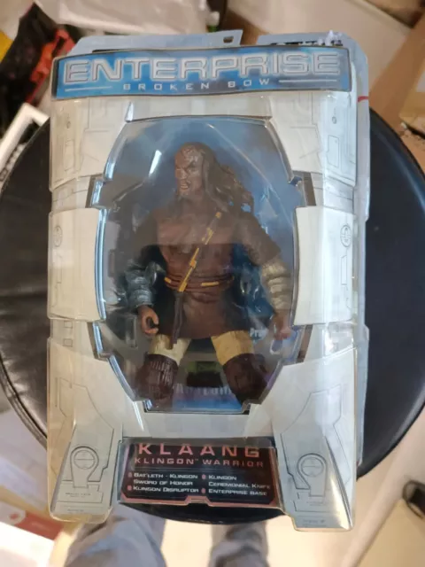 STAR TREK ENTERPRISE - Klaang Klingon Warrior | action figure ArtAsylum | nuovo