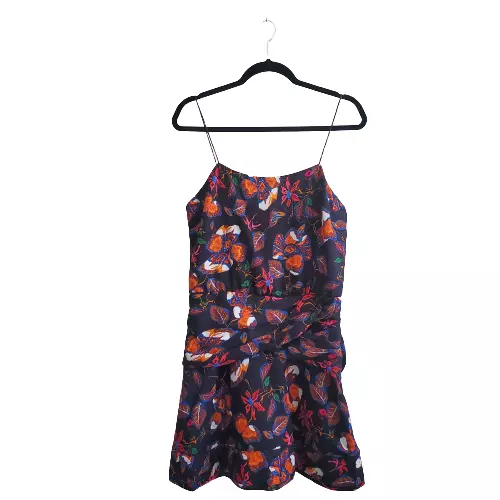 Derek Lam 10 Crosby Women's Floral Camisole Flounce Hem Mini Dress Size 6