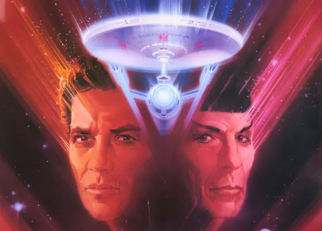 Star Trek V The Final Frontier Poster, Kirk, Spock Videocassette Advert, 1989 2