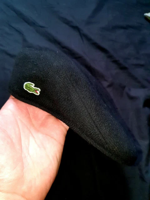 B RET CASQUETTE LACOSTE Taille S noir en Laine EUR 55 00 PicClick FR
