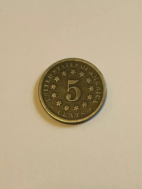 1869 Shield Nickel US Coin