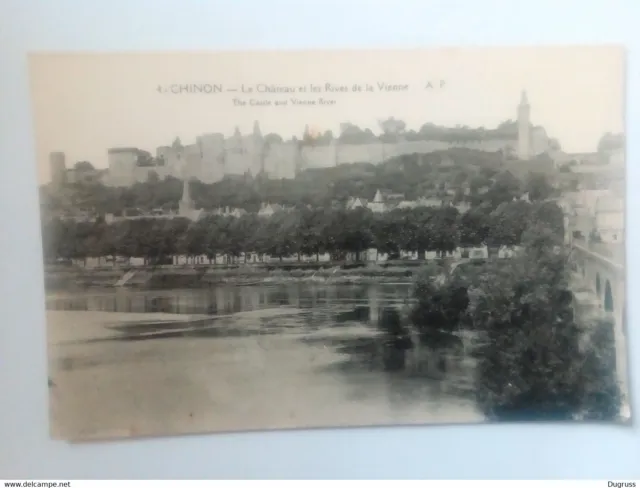 Cpa Chinon.The Castle and the Rivers of Vienna