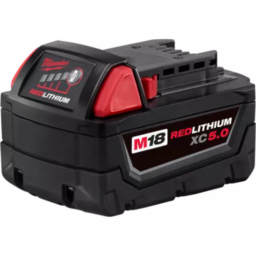 Milwaukee 18V M18 5.0Ah Red Lithium Genuine Battery M18B5 48-11-1850 - AU STOCK